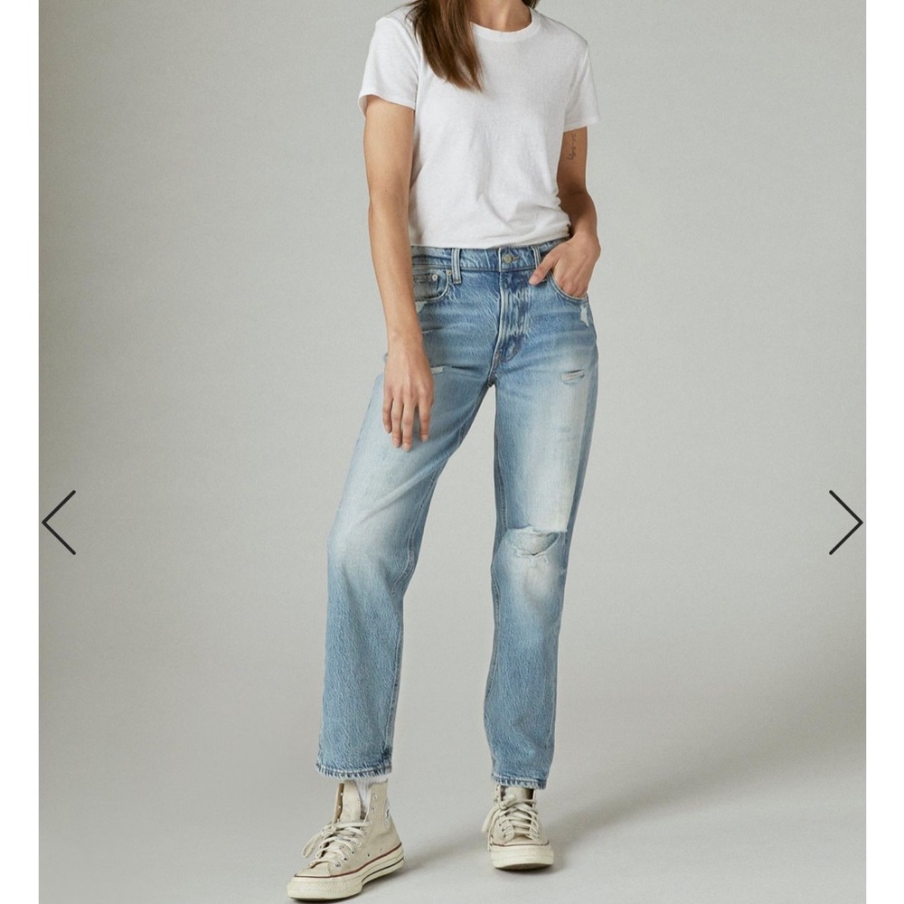 Lucky Brand Mid rise crop jean